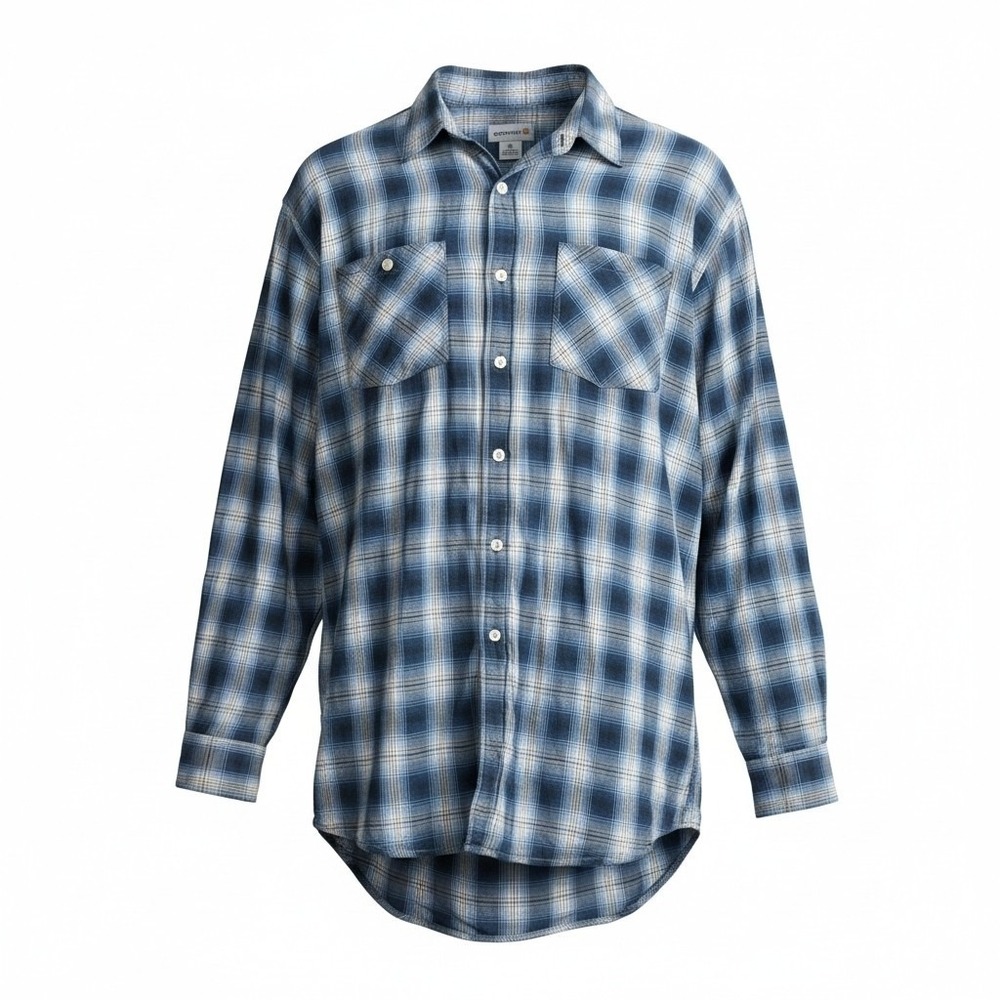 Carhartt Long Sleeve Button Up Shirt Mens XL Plaid Cotton Western Retro Work